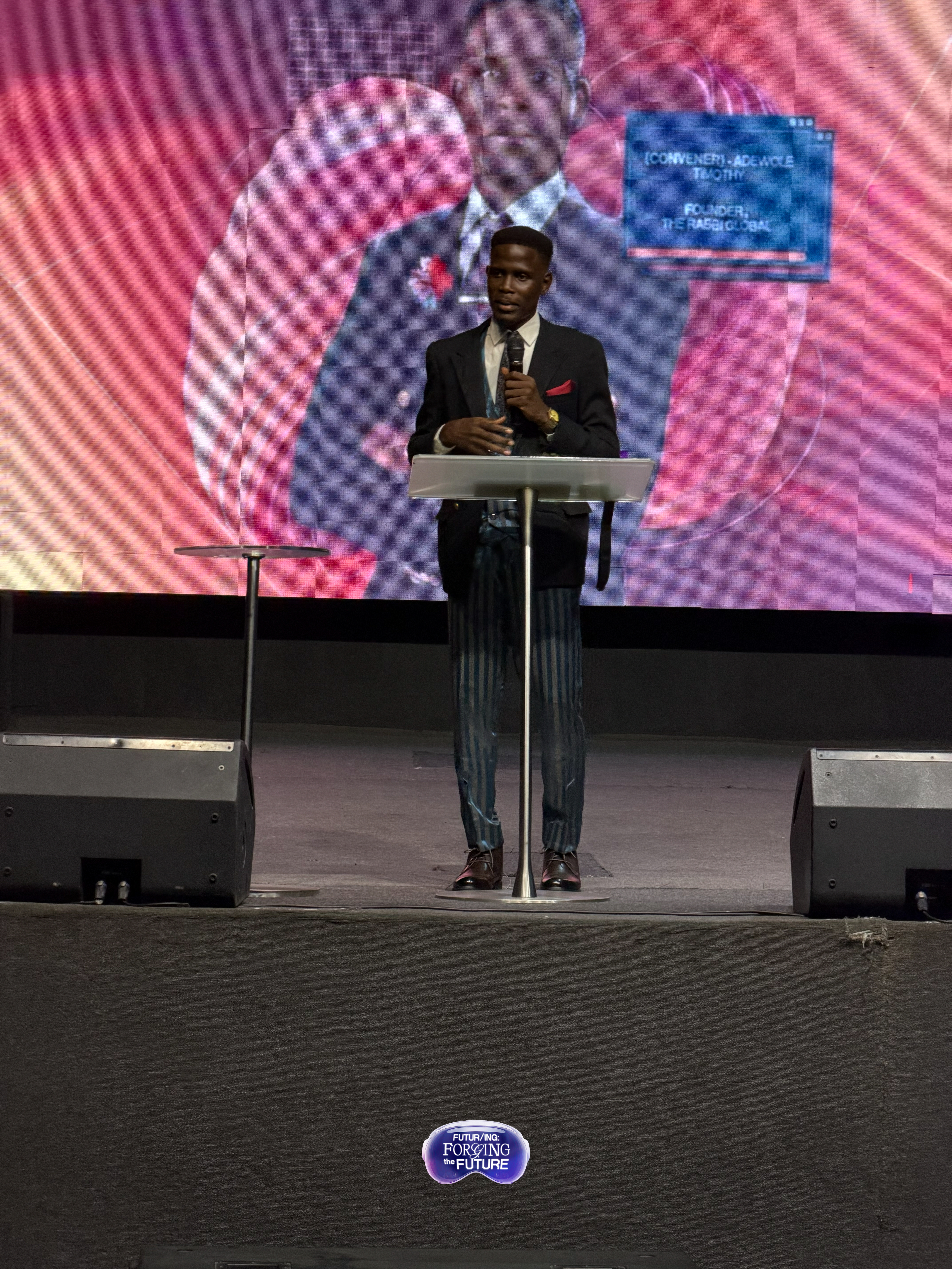Author speaking at an event