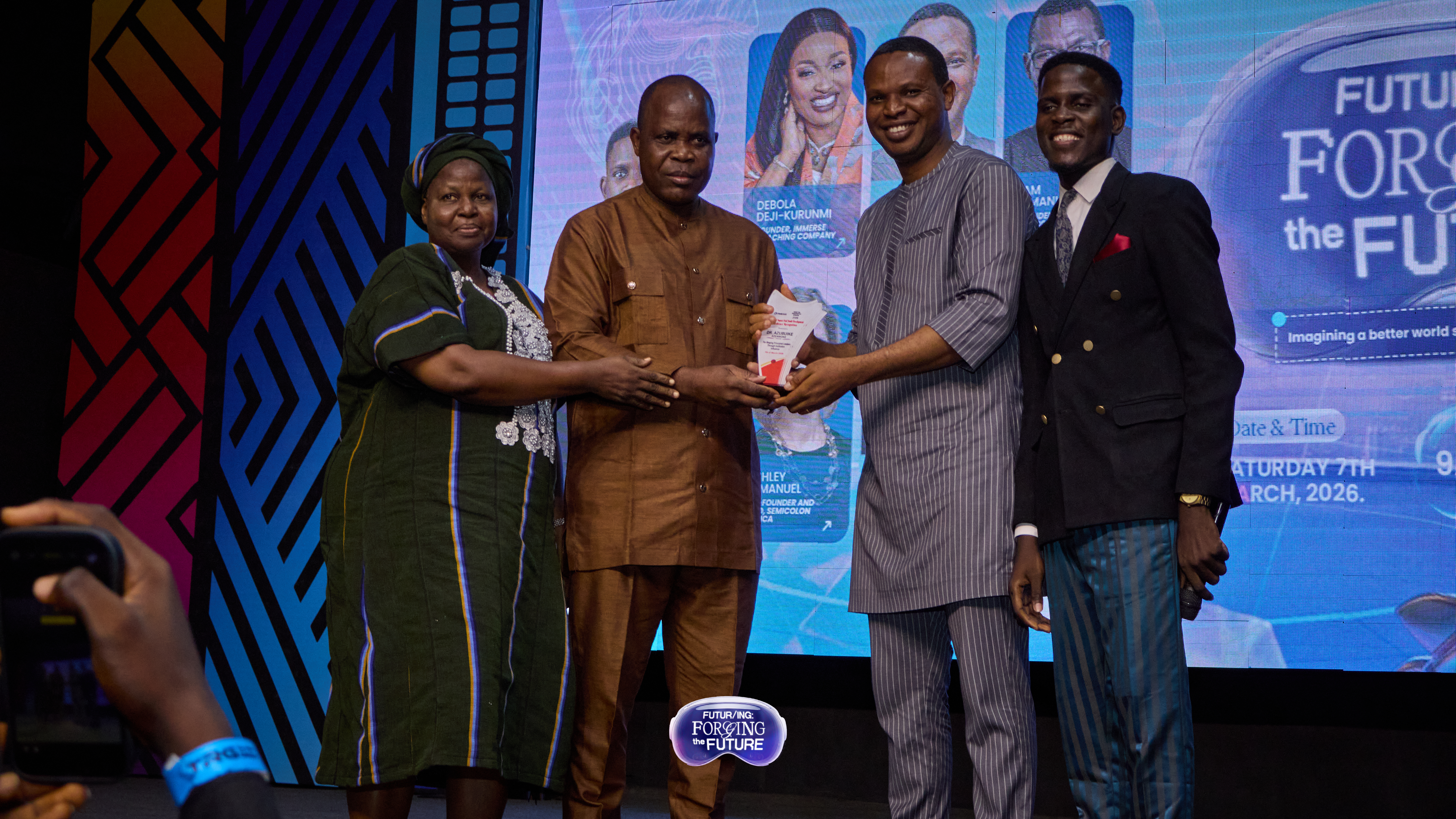 Author on stage during a ministry or leadership session